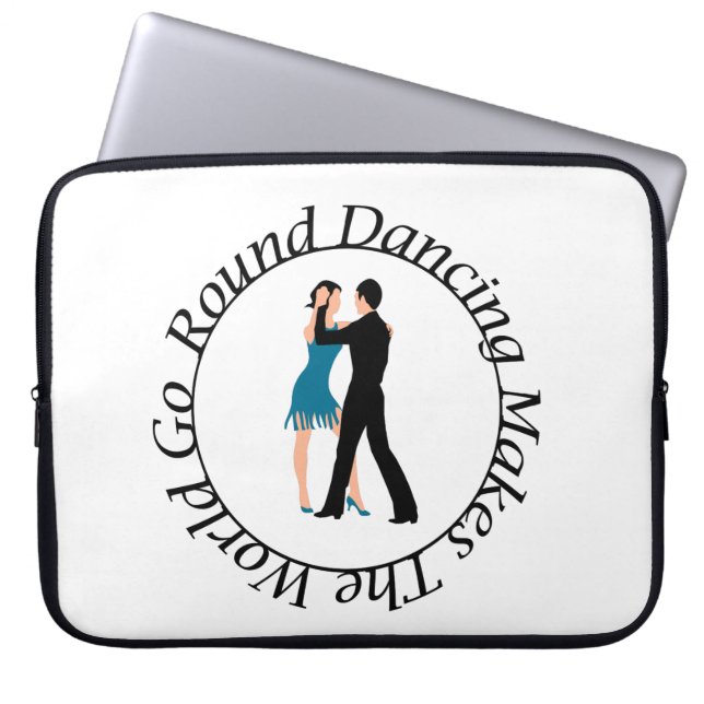 Round Dance Laptop Sleeve 15" (Front)