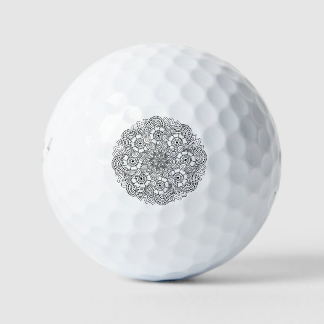 Round Design Doodle Golf Balls (Front)