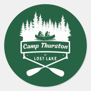 Round design sticker