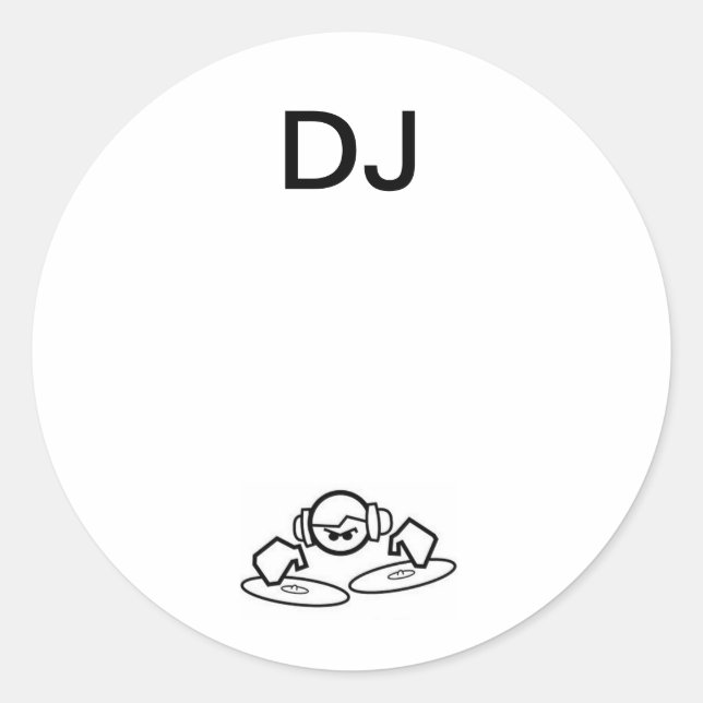 Round DJ Stickers (Front)
