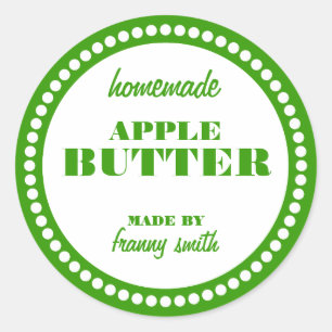 Round Dot Frame Jar Label Template
