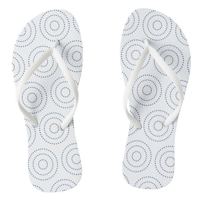 Round dotted gradient art jandals (Footbed)