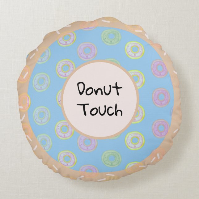 Round Doughnut Touch Pillow (Back)