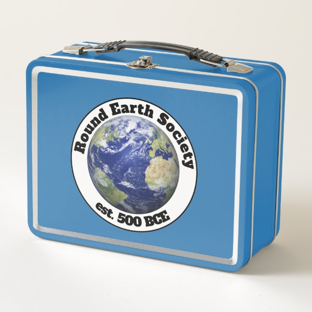 round earth society metal lunch box (Front)