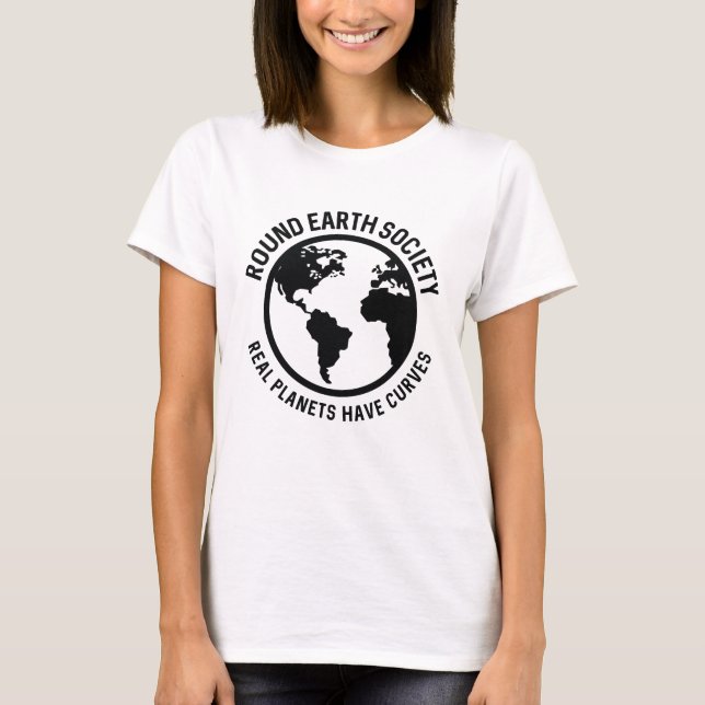 Round Earth Society T-Shirt (Front)