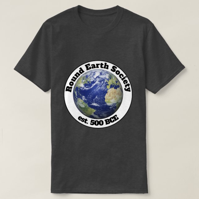 round earth society T-Shirt (Design Front)