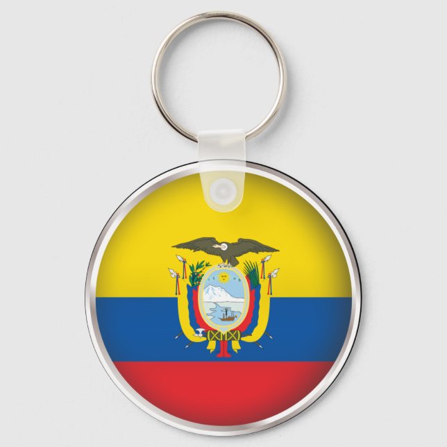 Round Ecuador Key Ring (Front)