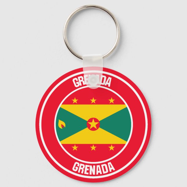 Round Emblem Key Ring (Front)