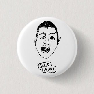 Round Face/Logo Button (white)