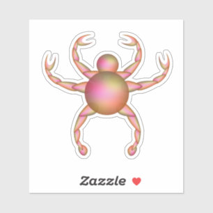 Round flesh coloured crab
