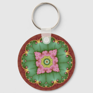 Round - Fractal Key Ring