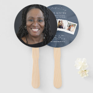 Round Funeral Program Fan Classic & Soft