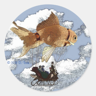 Round Goldfish Sticker