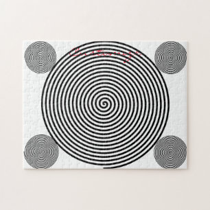 Round Hypnosis Spiral Thunder_Cove Jigsaw Puzzle