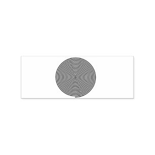 Round Hypnosis Spiral Thunder_Cove Rubber Stamp