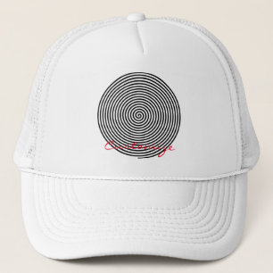 Round Hypnosis Spiral Thunder_Cove Trucker Hat