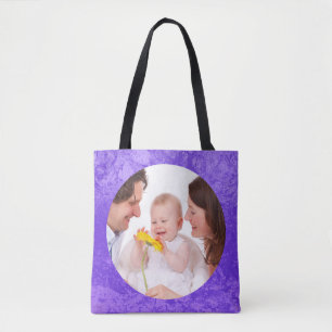 Round in Square Frame splatter 3 + your photo Tote Bag