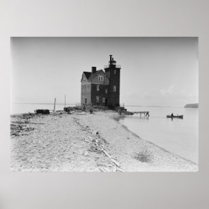 Round Island Light Poster