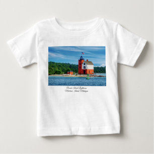 Round Island Lighthouse Baby T-Shirt
