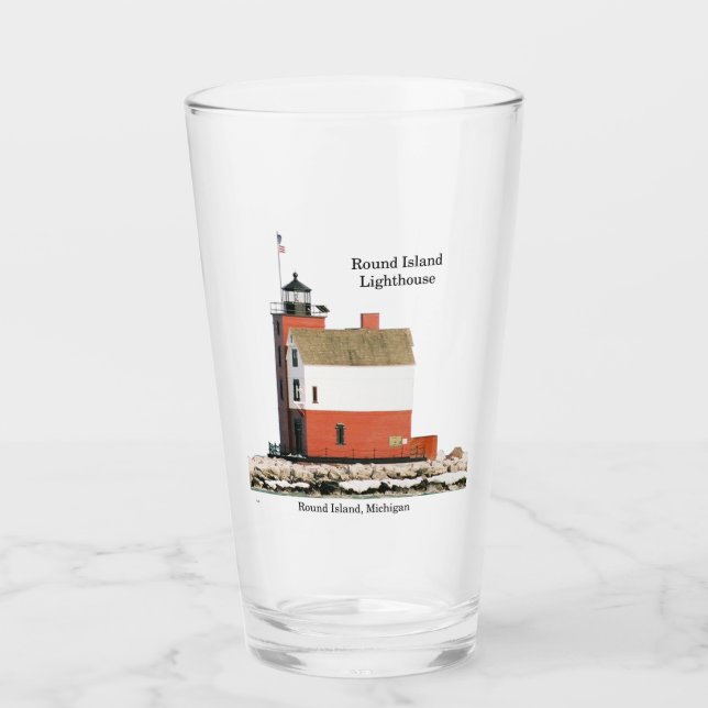 Round Island Lighthouse glass (Front)