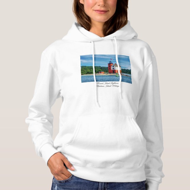 Round Island Lighthouse Hoodie (Front)