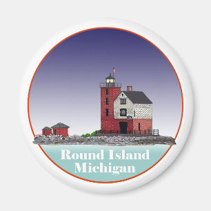 Round Island Lighthouse Magnet