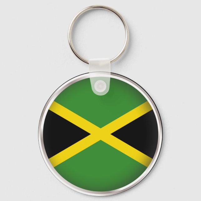 Round Jamaica Key Ring (Front)
