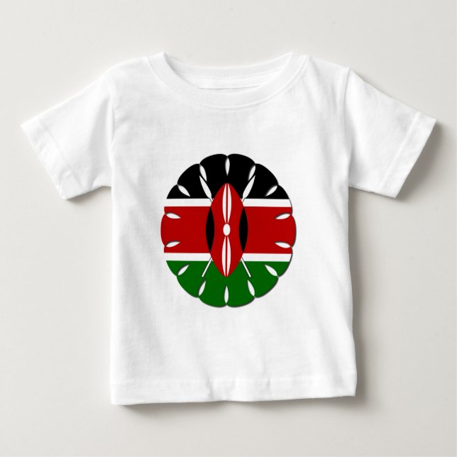 Round Kenyan Motif: A National Symbol Baby T-Shirt (Front)
