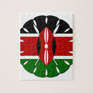 Round Kenyan Motif: A National Symbol Jigsaw Puzzle