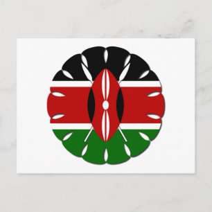 Round Kenyan Motif: A National Symbol Postcard