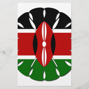 Round Kenyan Motif: A National Symbol Stationery