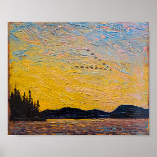 Round Lake Mud Bay Tom Thomson Poster