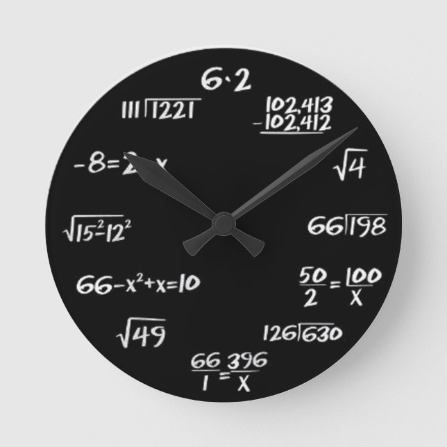 Round (Large) Wall Clock Engineer Style (Front)