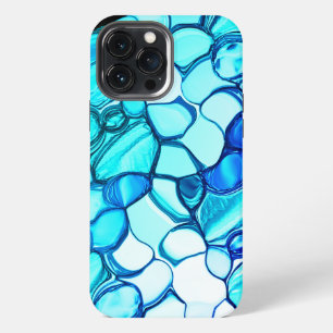 Round like stones in tones similar to aquamarine iPhone 13 pro max case