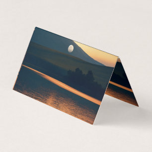 Round logo business card