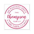 Round Logo | Family Name Return Address