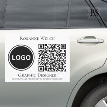Round Logo QR code Business Company Large