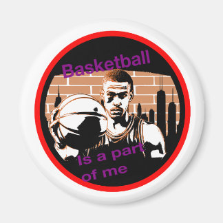 round magnet Basketball is a part of