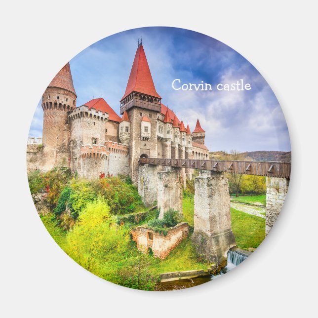 Round Magnet Corvin castle (Front)