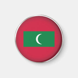 Round Maldives Magnet