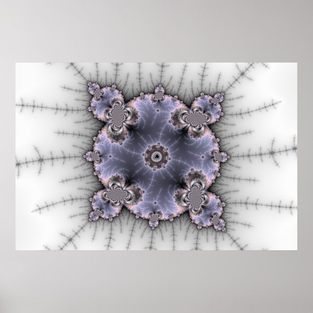 Round Mandelbrot - Fractal Poster (Front)