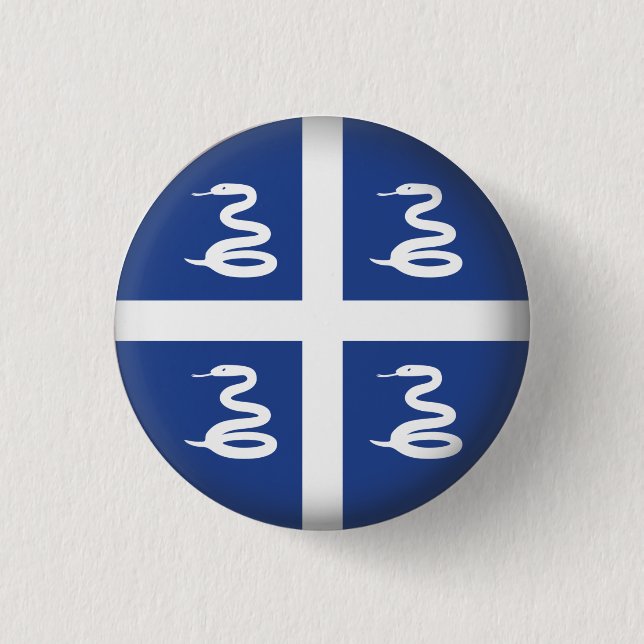 Round Martinique 3 Cm Round Badge (Front)