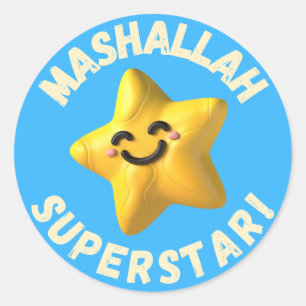 Round Mashallah stickers