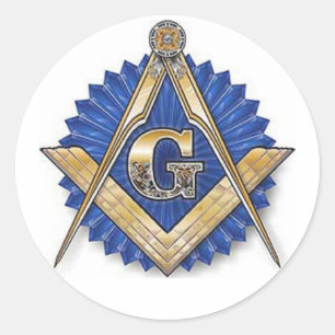 Round Masonic Sticker