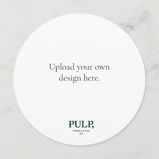 Round Menu - upload your own file (Front)