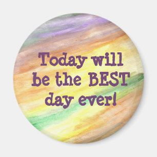 Round Motivational Magnet
