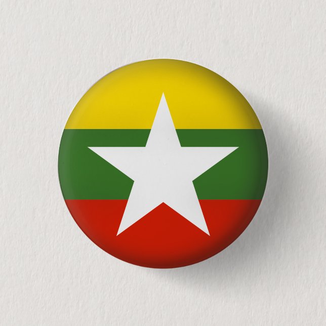 Round Myanmar 3 Cm Round Badge (Front)