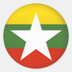 Round Myanmar Classic Round Sticker