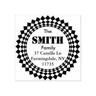 ROUND NAME AND ADDRESS STAMP