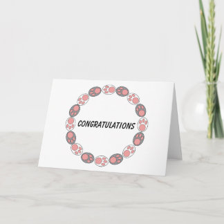 Round of a Paws Card